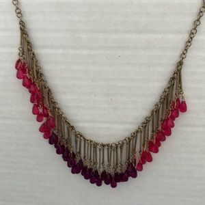 Coldwater Creek Lush Drops Necklace. Purple/Pink.  NWOT

Necklace is 34” to 36”